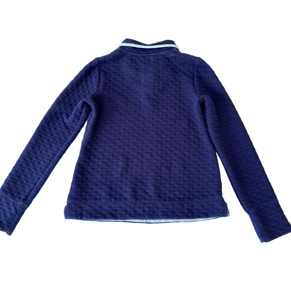 Crown & Ivy Blue Quilted Pullover Size Medium - Picture 2 of 10